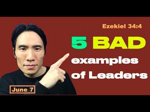 Day 158 [Ezekiel 34:4]  5 Examples of bad leaders! 365 Spiritual Empowerment