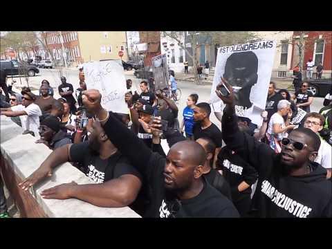 Numbers 24:9 ~FreddieGray Rally at Baltimore Police Station on April 19th 2015