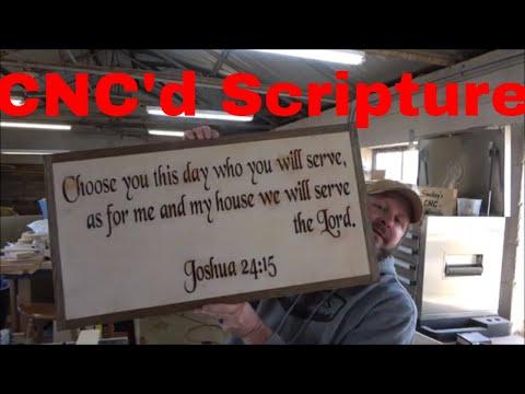 CNC'd Scripture (Joshua 24:15)