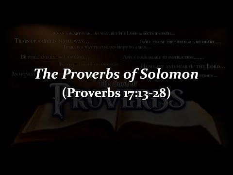 Proverbs 17:13-28. 4/13/22