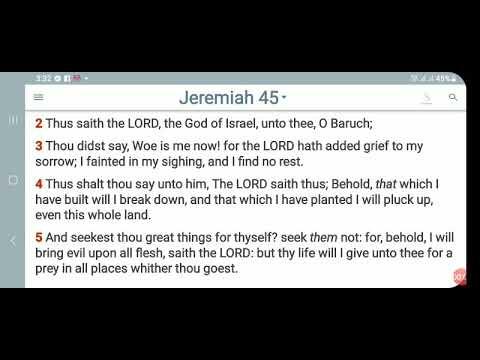KJV-Daily bible: p.m. Jeremiah 45:1-5