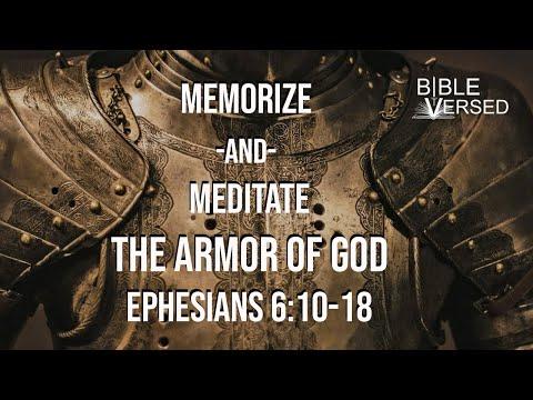 Armor of God, Ephesians 6:10-18, Memorize and Meditate (with words) NIV