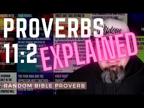 Proverbs 11:2 - EXPLAINED