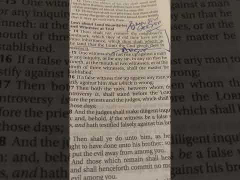 The Living Word of God. SCRIPTURE Reading Deuteronomy 19:14 KJV
