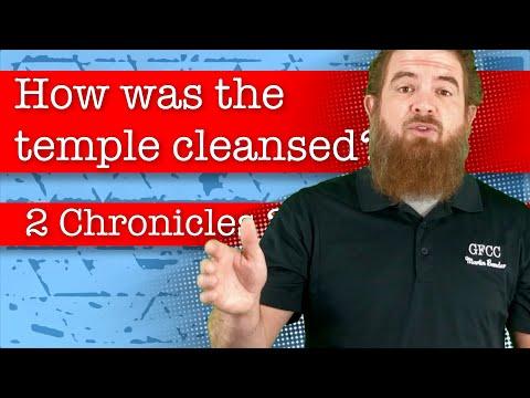 How was the temple cleansed? - 2 Chronicles 29:3-11