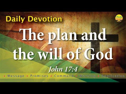The plan and the will of God - John 17:4 with MPCWA