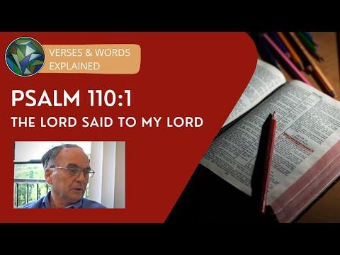 Psalm 110:1  - "The LORD said to my Lord" - Dr. Joe Martin &amp; J. Dan Gill