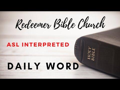 ASL | Daily Word — Luke 8:22-56 — April 16th, 2020
