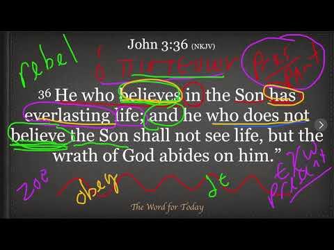The Word for Today John 3:36