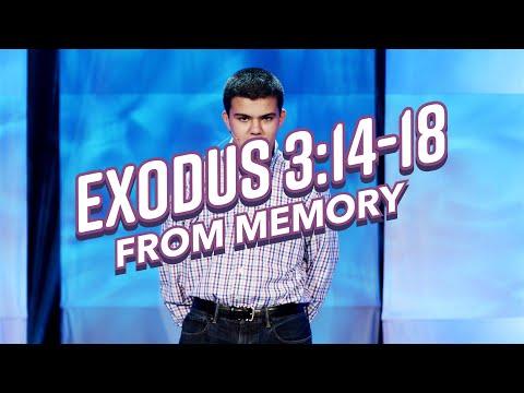 Exodus 3:14-18 From Memory!