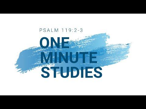 Keeping His Word in Your Heart - One Minute Studies - Psalm 119:2-3
