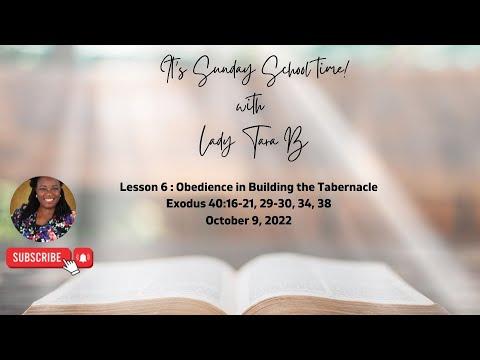Obedience in Building the Tabernacle - UGP -  Exodus 40:16-21, 29-30, 34, 38 #Sundayschool