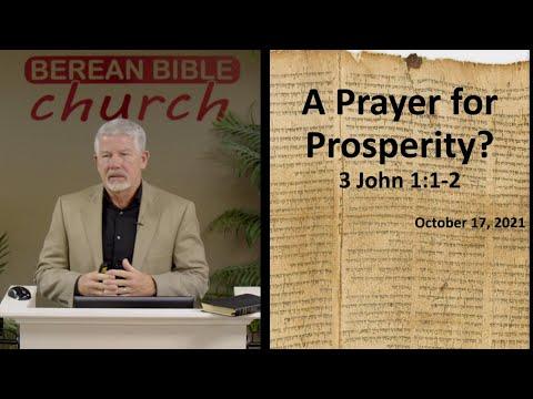 Prayer for Prosperity? (3 John 1:1-2)
