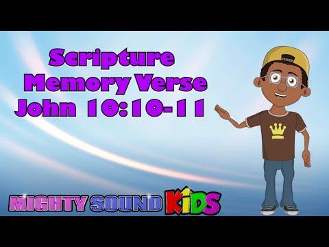 John 10:10-‬11 -- Scripture Memory Verse – Mighty Sound Kids