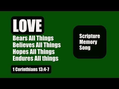 1 Corinthians 13:4-7 Scripture Memory Song