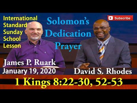 Solomon's Dedication Prayer, 1 Kings 8:22-30, David Rhodes, International Standard Sunday School