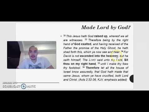 Jesus "made" Lord means He's not God? (Acts 2:36)