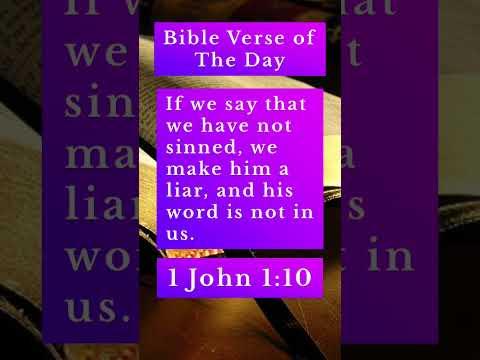 Bible Verse of The Day - 1 John 1:10 #bibleverse #short