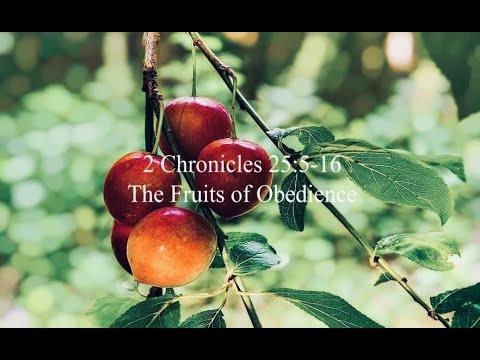 2 Chronicles 25:5-16: The Fruits of Obedience