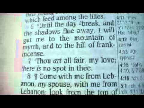 Song Of Solomon 4 Holy Bible (King James)