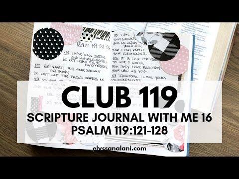 SCRIPTURE JOURNAL WITH ME 16: PSALM 119:121-128