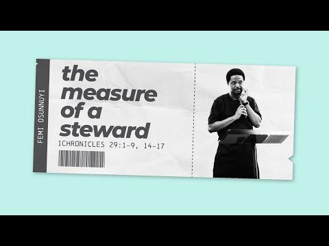 The Measure of a Steward 1 Chronicles 29:1-9, 14-17 - Femi Osunnuyi