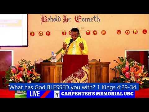 Sunday Service| Topic: What has God BLESSED you with?| Text: 1 Kings 4: 29-34