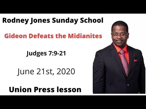 Gideon Defeats the Midianites, Judges 7:9-21, June 21, 2020, Sunday school lesson (UGP)