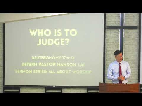Sunday Service (June 26, 2022) Deuteronomy 17:8-13- Friendship Presbyterian Church