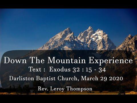 Darliston Baptist Church Sunday || Down The Mountain Experience || Exodus 32 : 15 - 34