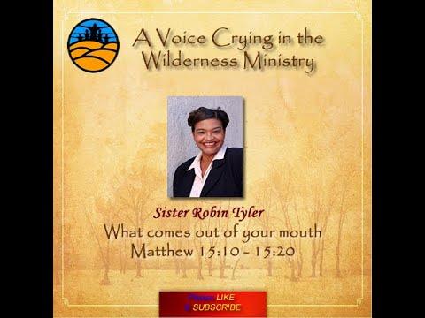 Sister Robin Tyler - Bible Study Matthew 15:10 - 15:30