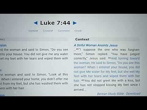 Jesus Said ... Luke 7:44-45 KJV ???? ???? Sinful Woman Anoints Jesus | Follow The Straight-Gate & Narrow-