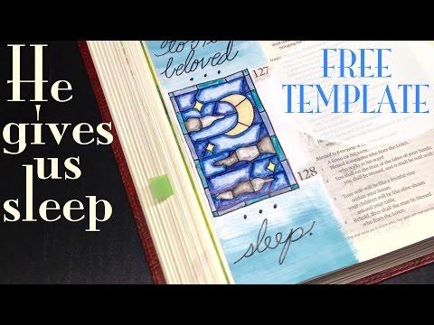 Bible Journaling HOW-TO: Transfer an Image (Psalm 127:2)
