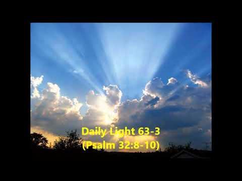Daily Light March 3rd, part 3 (Psalm 32:8-10)