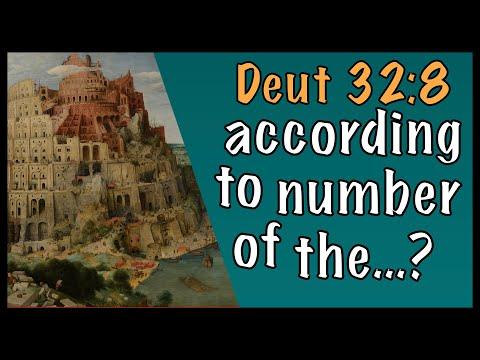 Deut 32:8 Translation Issue (MT, LXX, DSS)