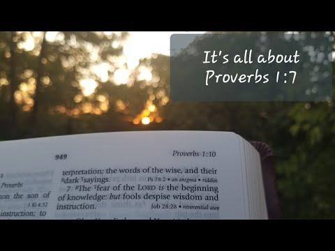 Diving into Proverbs 1:7