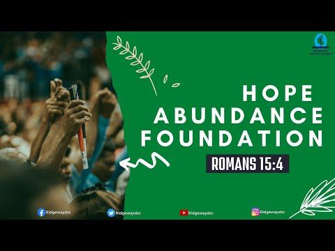 Hope's Abundance | Romans 15:4 | 21.08.2022