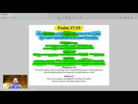 Online Bible Study - Psalm 37:39-40