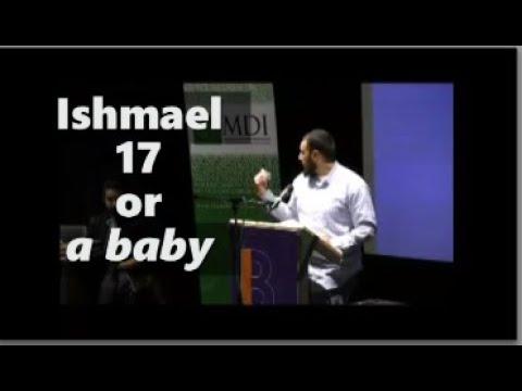 Christian Apologists CLUELESS - Was Ishmael 17 or a baby? Genesis 21:14 - Zakir Hussain K.O. ????????