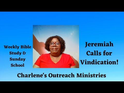 Jeremiah Calls for Vindication. Lamentations 3: 55-66. Monday's, Daily Bible Study.