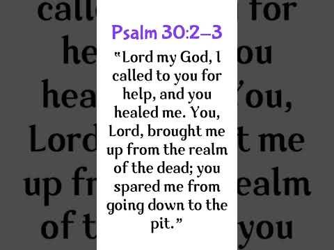 Psalm 30:2-3