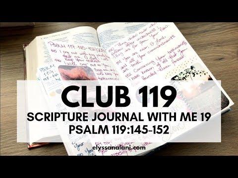 SCRIPTURE JOURNAL WITH ME 19: PSALM 119:145-152