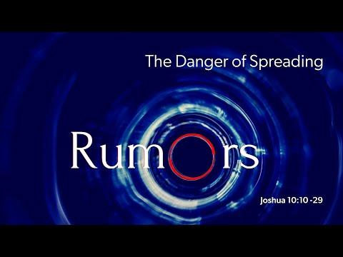 The Danger of spreading rumors! Joshua 22:10-29