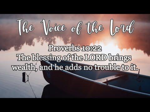 Proverbs 10:22 The Voice of the Lord  September 11, 2021 by Pastor Teck Uy
