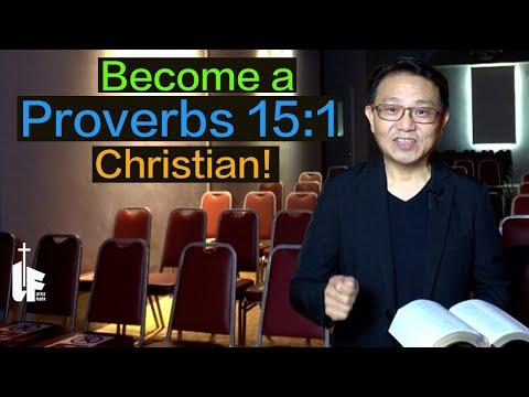 Become a Proverbs 15:1 Christian! 3 minutes devotion. Little Flock Church. Pastor Justin Chia.
