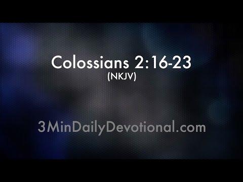 Colossians 2:16-23 (3minDailyDevotional) (#136)
