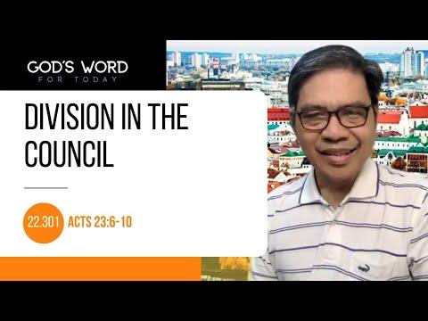 22.301 | Division in the Council | Acts 23:6-10 | God’s Word for Today with Pastor Nazario Sinon