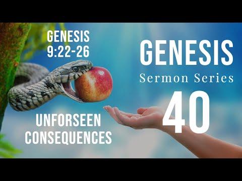 Genesis Sermon Series 40. Unforseen Consequences. Genesis 9:22-26.
