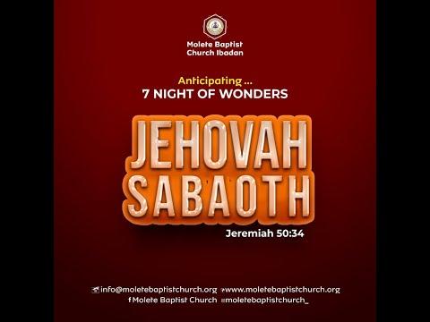JEHOVAH SABAOTH: THE LORD OF HOST (Jeremiah 50:34) DAY 1