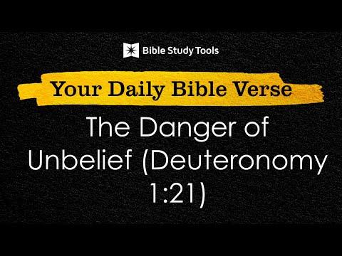The Danger of Unbelief (Deuteronomy 1:21)